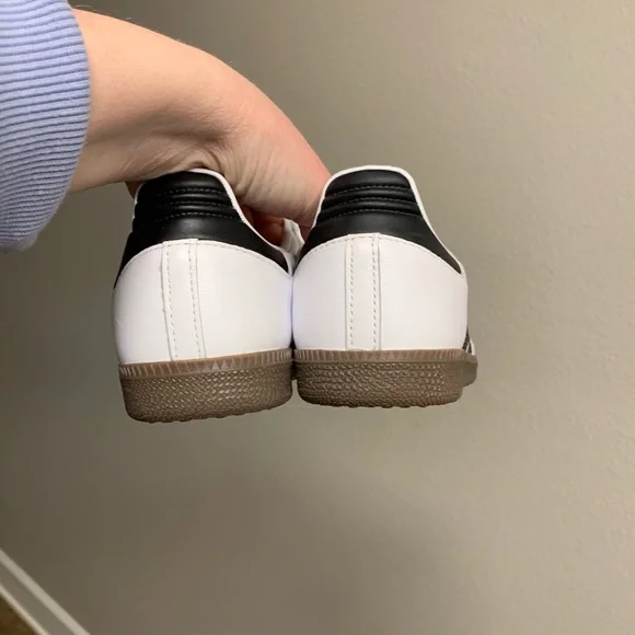 adidas Samba White Black Gum Sneakers - Picture 4 of 9
